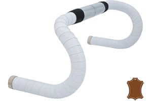 Gusti Bandes Adri V. de cuir pour guidon de vélo Blanc Cuir 200