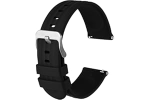 Anbeer Bracelets de Montre en Silicone 18mm 20mm 22mm 19mm 21mm, Sport Remplacement Bracelet en Caoutchouc à Libération Rapide pour Hommes Femme, Extra Long