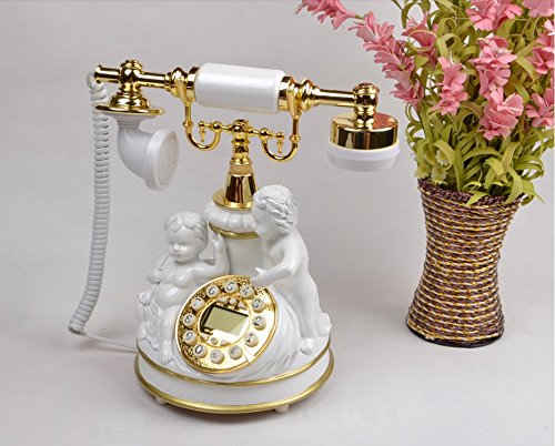 détail Bureau Phone Fashion Creative Téléphone antique Style Européen Rétro Rural ménage Téléphone fixe Caller ID ( couleur : N ° 2 )
