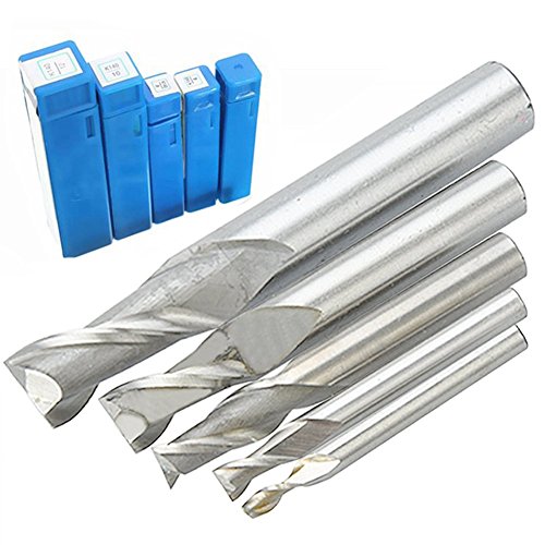 Blue Vessel HSS CNC gerader Schaft 4 Flute Schaftfräser Bohrer Werkzeug 6mm - 2