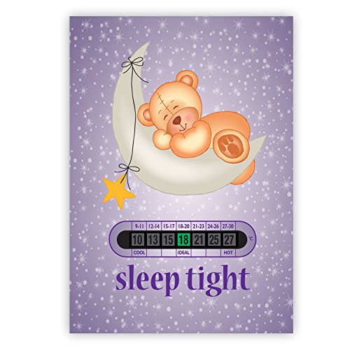 A5 Sleep Tight Teddy Nursery and Baby Room Thermometer
