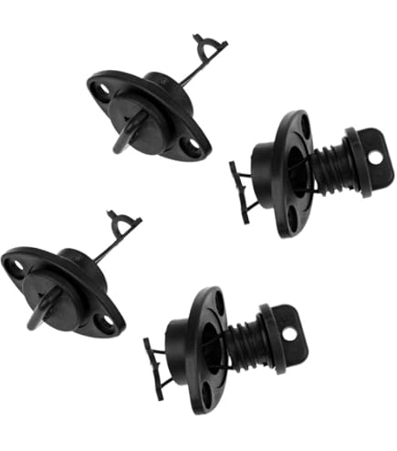 2-tlg. Kajak Ablassstopfen - Kunststoff | 5,7cm | Wasserdicht Für Kajaks & Kanus