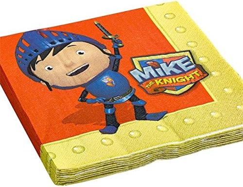 Mike The Knight Serviettes Pack of 16 / 33 x 33 CM napkins The Knight