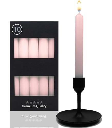 Bougies Chandelles Rouges Non Parfumées 25,4 Cm - Lot De 12, Temps De Combustion ~11h, Cire De Paraffine