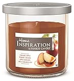Home Inspiration by Yankee Candle - Apfel Karamel - Duftkerze im kleinen Glas mit Deckel - Farbe Braun - 113g