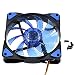 Produktbild Hongma LED Gehäuselüfter, LTC LitFlow 120mm High Airflow Quiet LED Lüfter, PC-Kühlung mit 15pcs LED-Beleuchtung blau ,rot ,grün