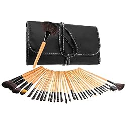 Abody Brochas de Maquillaje, 32 Piezas de pinceles de Maquillaje Profesionales para base de maquillaje,sombra de ojos, colorete, polvo,las cejas,con bolsa de viaje,set de brochas de maquillaje
