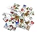 Produktbild Sharplace 50 Stück Gedruckt Weihnachten Glock Stern Briefmarke Form Holzknöpfe Für Nähen Handwerk 25mm - briefmarken 50 stück, 24x34x2mm