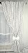 Baby's Comfort NURSERY BABY CURTAINS WITH TIE BACKS (12 NEWEST DESIGNS) (5 - Grey chevron)