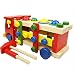 YIXIN Wooden Screw Truck Building Blocks Toy with Different Colors Nuts Tools Early Education Toy