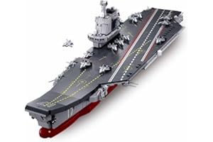 Sluban M38-B1210 ModelBricks- 1/700 Aircraft Carrier Shandong, Grey