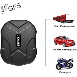GPS Tracker Voiture TKMARS Traceur GPS Avec aimant Puissant 3 mois veille en Temps Réel GPS/GPRS/gsm Tracker Antivol pour Véhicule Autos Moto Camion Traceur traqueur localisateur GPS
