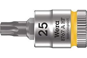 Nasadka wkrętakowa Zyklop 1/4" TORX®HF TX25x28 mm z funkcją przytrzymywania 8767 A HF Wera