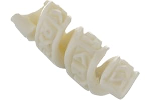 NKlaus Adorno de pelo vikingo cuenta de barba RUNA runas cuenta de hueso rizado 6437