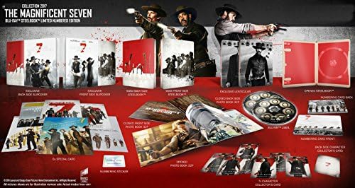 The Magnificent Seven 2017 FullSlip + Lenticular magnet Steelbook™ Limited Collector's Edition - Numbered Region Free