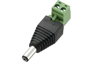 Connecteur basse tension mâle, droit TRU COMPONENTS DC12-M 716347 Ø extérieur: 5.5 mm Ø intérieur: 2.1 mm 1 pc(s)
