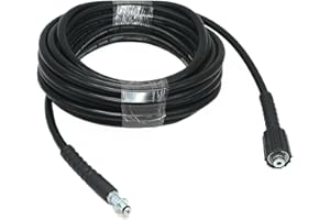 Cowhilan Manguera de Limpieza de Alta Presión Compatible con Karcher Serie Lavadora a Presión, Tubo de Agua de Repuesto para Limpieza de Tuberías de Jardín, 6M
