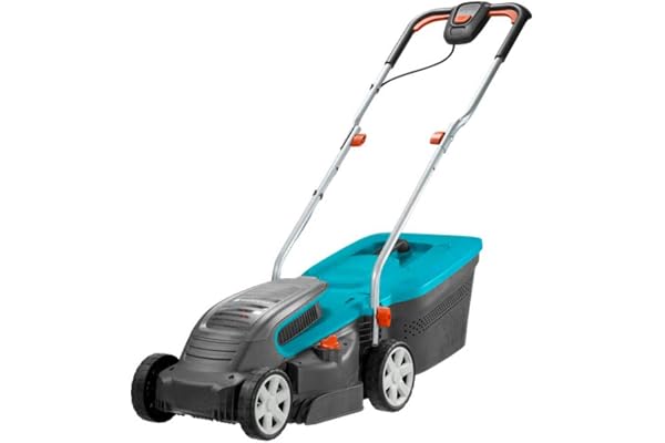 Gardena PowerMax Li-40/32 Tondeuse précise: tondeuses à 280 m², largeur de coupe 32cm, réservoir d'herbe 30L, hauteur de coupe 20-60 mm, liaison pliante, poignée ergonomique (5033-20)