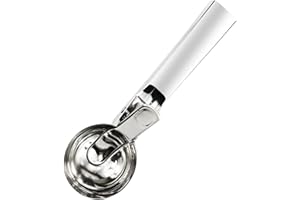 ERBO Eisportionierer Edelstahl, Eislöffel Portionierer mit Auslöser, Eis Portionslöffel Eiskugelportionierer für Eiskugeln, Reis, Melonenkugeln, Keksteig (19,5 * 5,8cm)