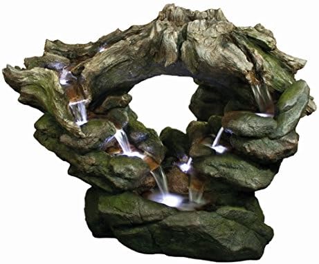 Oval Woodland Falls Lit Water Feature