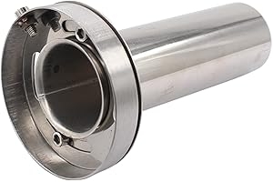 XTREMEAMAZING 4'' inch Adjustable Stainless Steel Round Exhaust Muffler Tip Removable Silencer Inner Silence