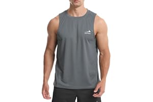 RANE SPORTS Men's Sleeveless Tank Top Running Gym Quick-Drying Vest Sports T-Shirt