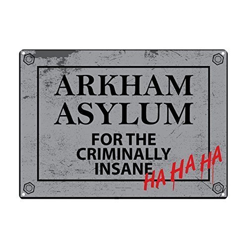 Preisvergleich Produktbild Tin Sign Small Batman Arkham Asylum