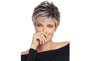 XULAIP WWWIG Afro Grigio Riccio Capelli Parrucche Per Nero Donne Corto Argento Kinky Capelli 100% Calore Resistente Fibra Sintetico Parrucca 11" 130G