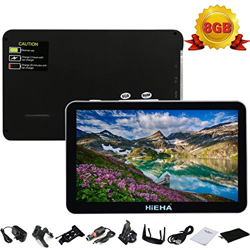 Preisvergleich Produktbild Hieha 7" Zoll 8GB LKW Truck Europe Traffic Navi Navigation Navigationssystem Navigationsgerät GPS Neueste EU Karten POI Blitzerwarnungen