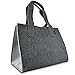Produktbild JEMAKO XXL Filztasche Kaminholztasche Filzkorb extrem belastbar 72 l Volumen dunkelgrau