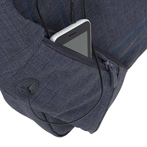 RIVACASE Tasche für Notebook bis 13.1“ – Leichte Umhängetasche mit gepolsterten Seiten und weichen Schultergurt – Grau - 5