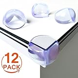[12 Stück] Eckenschutz und Kantenschutz,CANWN Transparent Stoßschutz für Tisch und Möbel Ecken Weicher Geruchsneutral Tischkantenschutz für Baby und Kinder