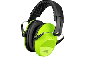 SHOCHX Gehörschutz Kinder, SNR 26dB Lärmschutz Kopfhörer für 3-16 Jahren Ohrenschützer Kind Hörschutz zum Schlafen, Studieren, einstellbares Kopfband