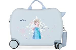 Disney Joumma Frozen Magic Ice - Valigia per bambini, blu, 50 x 38 x 20 cm, in ABS rigido, chiusura a combinazione laterale, 38 l, 1,8 kg, 2 ruote, blu, 50 x 38 x 20 cm, per bambini, Blu, 50 x 38 x 20
