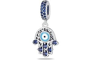 LONGLUCK 925 Sterling Silver Birthstone, Charms Fits Charms Pulseras para Mujer, con Cubic Zirconia Dangle Pendant Bead, Cumpleaños para el Día de San Valentín Día de la Madre de Regalo