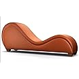 R2R FURNITURE Comfortable S-Shape Sofa-Chair, Loveseat Bonded Stretch. (ORANGE)