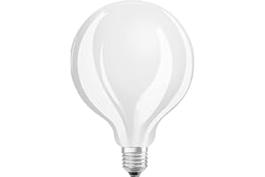 ‎OSRAM OSRAM LED Star GLOBE125, matowy żarnik LED w kształcie kuli o średnicy 125mm, trzonek E27, ciepła biel (2700K), 2452 lumenów, zamiennik konwencjonalnej żarówki 150W, opakowanie 1 szt.