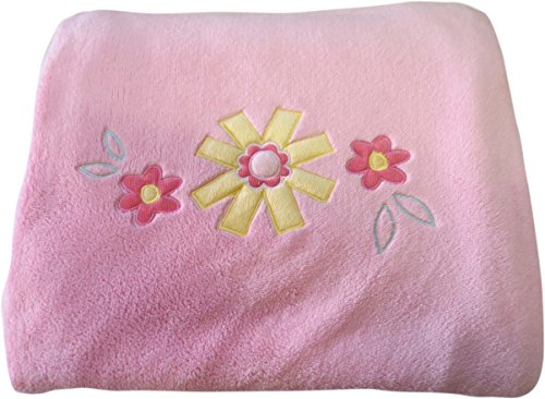Suncrest Beyond the Meadow Girls Cotbed/Toddler Bed Blanket (Extra large 160 x 120cm, Pink)