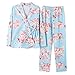 Produktbild Ellse Frühling Und Sommer Heim Service Baumwolle Niedlichen Cartoon   2 Stück/Satz Von Hosen Langärmeligen Hemd Pyjama Set