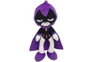 MayDee Poupée en Peluche Teen Titans Go - Figurine Comic Cosplay - Cadeau pour Enfants (Raven)