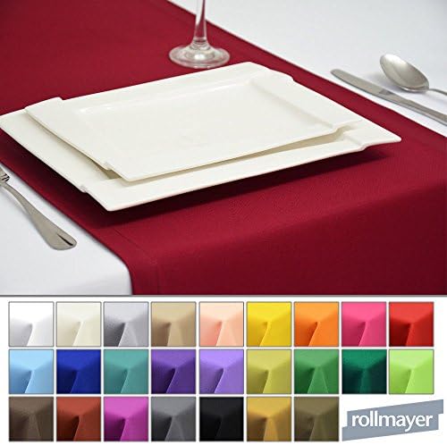 Rollmayer elegant Table Runner in Pastel Yellow 4412x32in (30x80cm) EASY-CARE Table Mats for Wedding Party / Home and Table Decoration