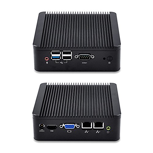 QOTOM Mini PC Q190S-S02 with Bay Trail J1900 Quad core 2.0 GHz, 8G RAM 1TB HDD, 2 LAN Mini PC with Serial Port