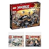  LEGO Ninjago 3er Set 70654 30379 30428 Drachen-Fänger + The Ninjago Movie Ploybag + Grüner Ninja Mech Drache Ninjago