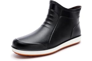 VERROL Chaussures de Pluie pour Hommes Imperméable AntidéRapant Bottes de Jardinage Bottes de Pluie Chaussures Basses Bottines lavage de voitures Cuisine Pêche