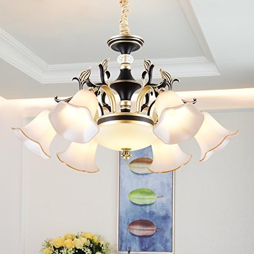 crystal chandelier Pendant Light K9 luxurious Retro Zinc alloy chandeliers for living room bedroom restaurant Hotel villa,6 HEAD