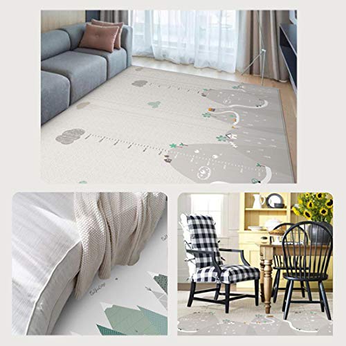 POXL Alfombra de Juegos Bebé Grande, Portable Alfombra Bebe Gateo