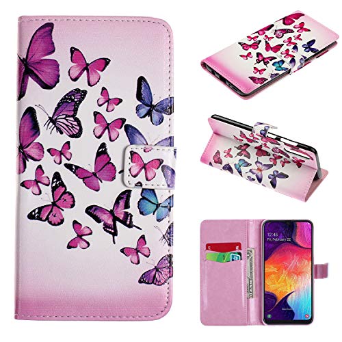 Preisvergleich Produktbild TRBOL Handyhülle Galaxy A50 Tasche Flip Case Cover Schutzhülle [Premium Leder] [Standfunktion] [Kartenfach] Leder Brieftasche für Galaxy A50 (1)