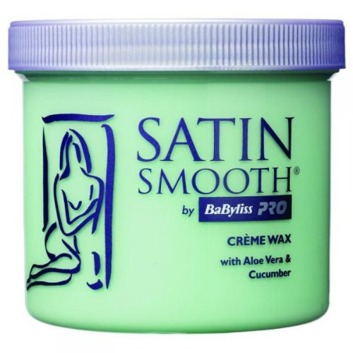 Babyliss Pro Satin Smooth Creme Wax with Aloe Vera and Cucumber 425g