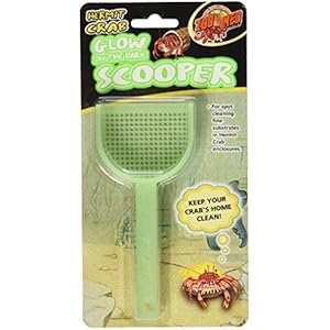 Zoo Med Hermit Crab Scooper Glow in the Dark Spot Cleaning Substrates Enclosures