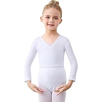Body Danza Classica Bambina AOQUNFS - Cotone Manica Corta, Modello BT03 - Foto 10